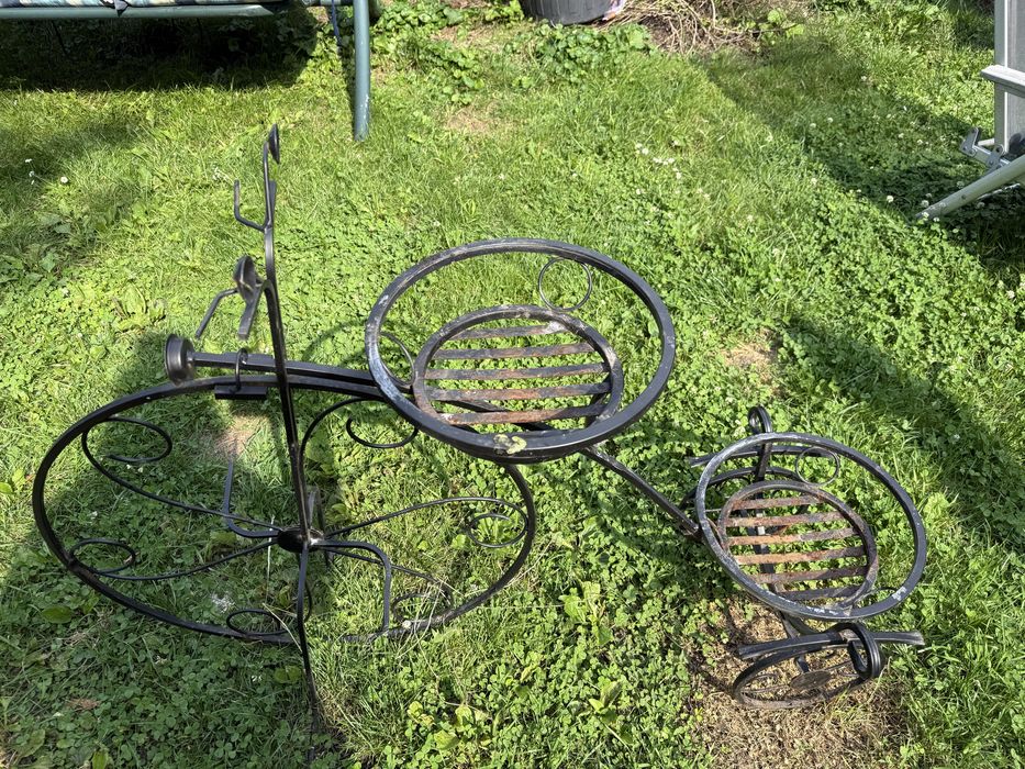 Stojak na kwiaty rower