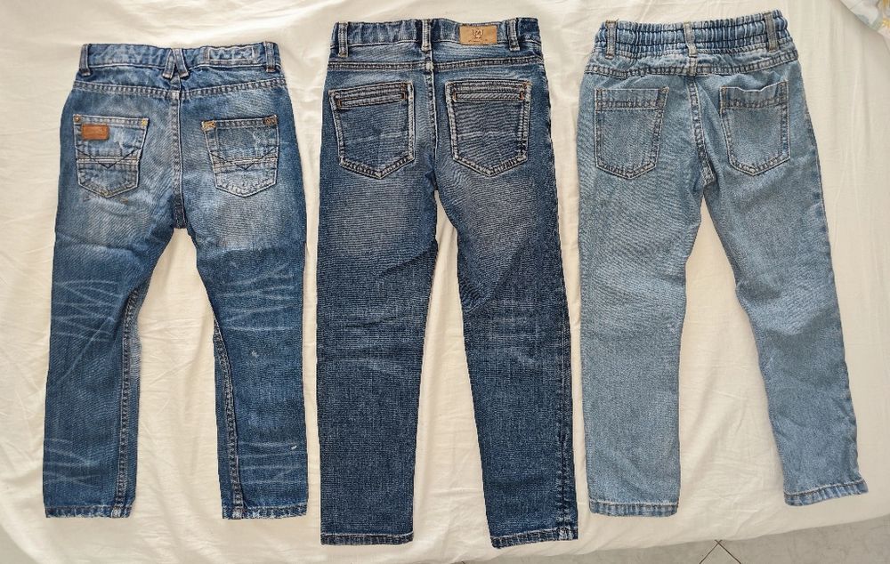 3 Calças ganga Zara e Mássimo Dutti criança 5 anos