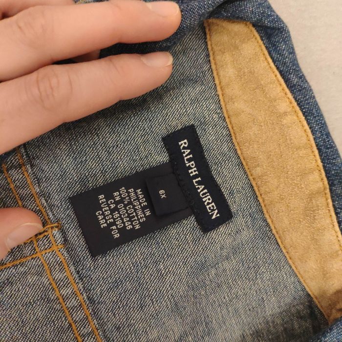 Płaszcz sukienka dżinsowa Ralph Lauren 116-122