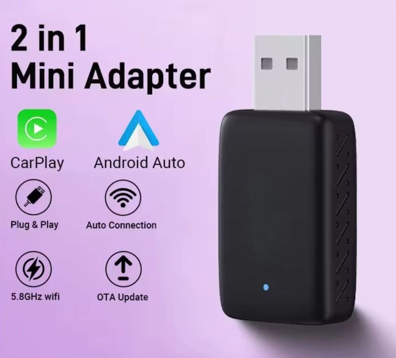 Módulos WiFi CarPlay e Android Auto