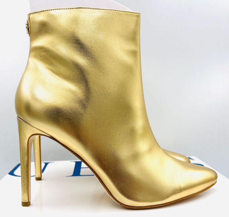 ‼️Nowe oryginalne botki GUESS Tabara złote 41 AZ 053 szpilka 10 cm