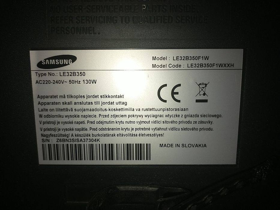 Telewizor Samsung + dekoder DVB-T 2