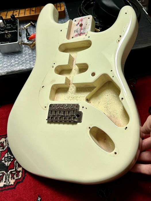 Fender Stratocaster MIM 1992 MN2 Olympic White / Early Ensenada / 3,3 kg