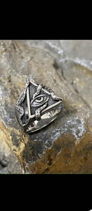 Sygnet męski oko opaczności nowy model