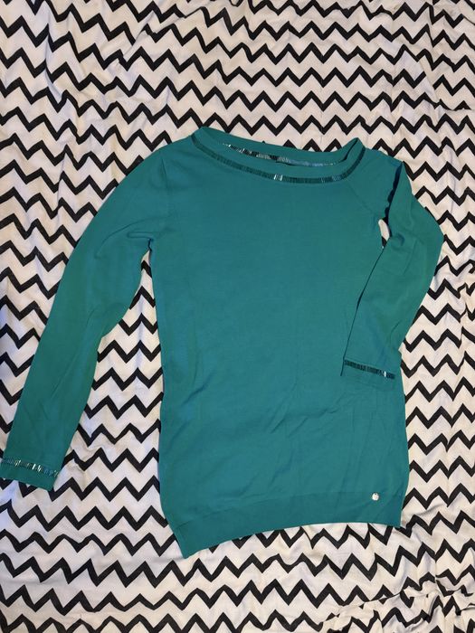 Liu Jo sweter zielony asymetryczny