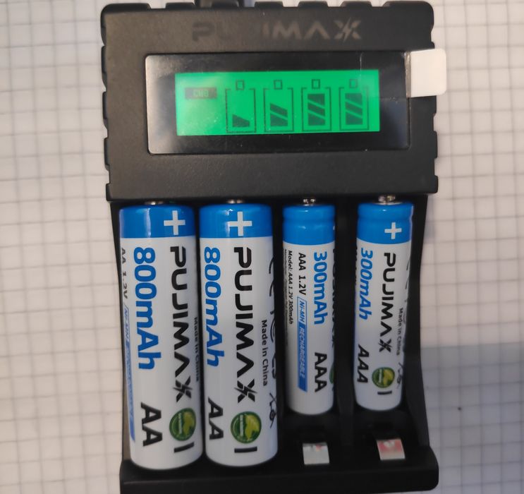 Аккумуляторы Pujimax AAA перезаряжаемые батарейки Ni-MH 1.2V