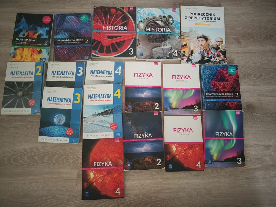 Książki liceum/technikum 2,3,4 klasa Pazdro, Nowa Era, Wsip