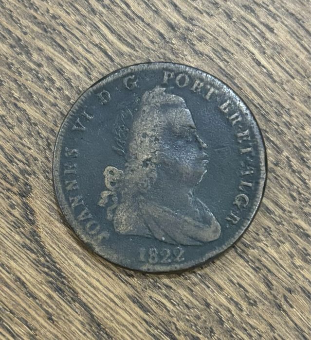 Moeda bronze Pataco (40 Reis) 1822