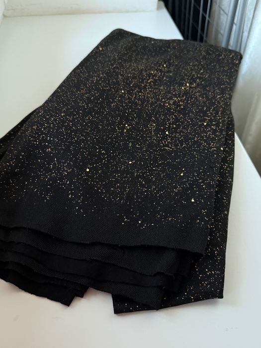 Тканина трикотаж із золотистим напиленням