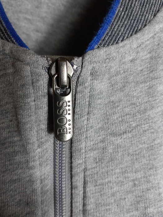 Szara bluza rozpinana Hugo Boss Authentic College Jacket - M