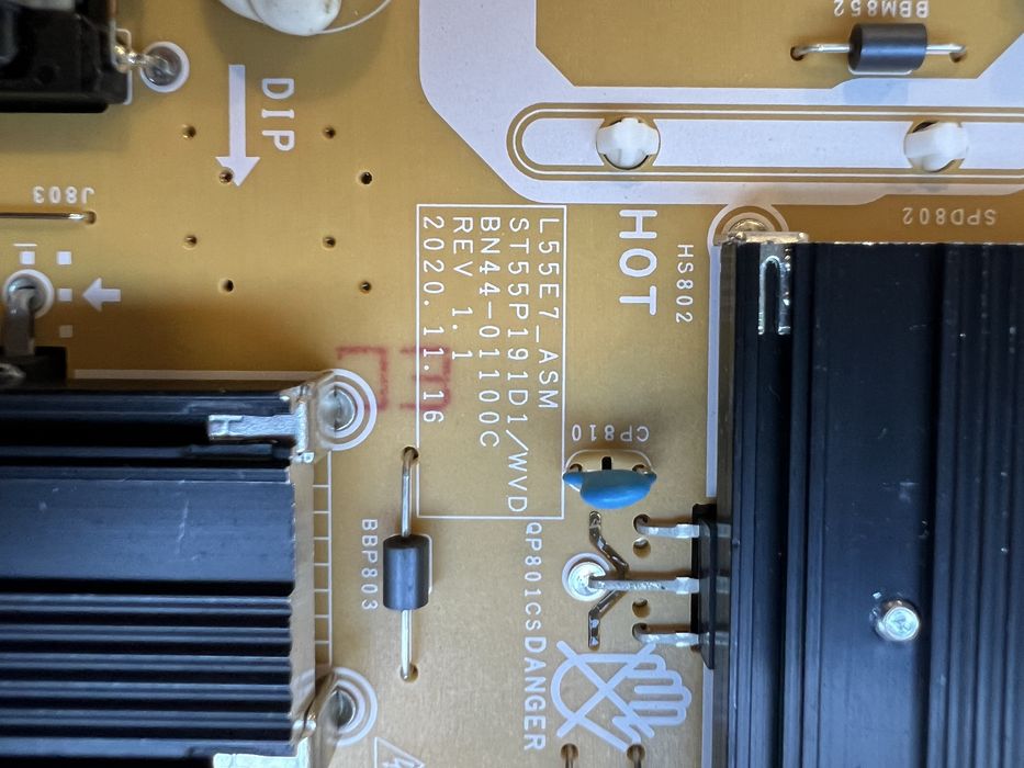 Placa de alimentação TV Samsung Q60A