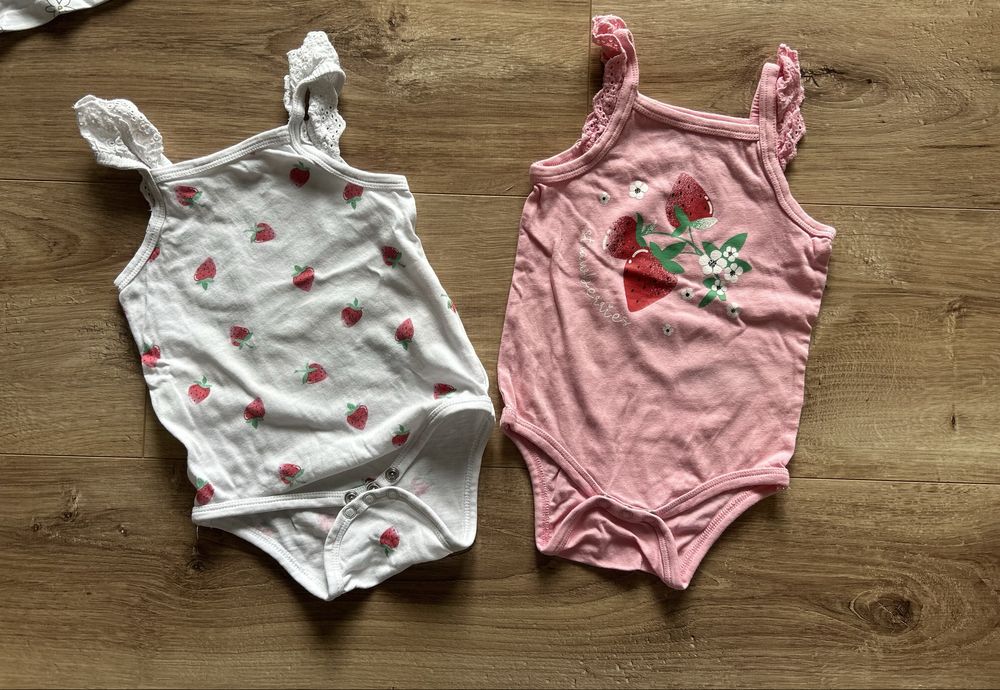 Paczka ubrań na lato r. 68 dla dziewczynki