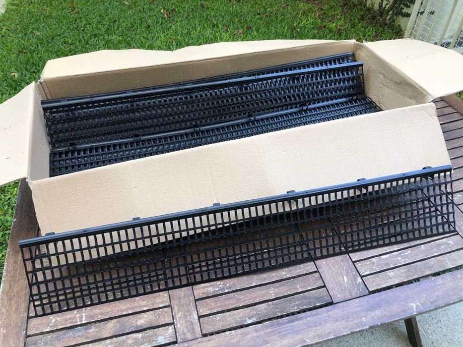 Grelha de proteção para calha de caleiras de telhado - NOVAS