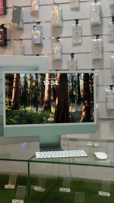 Apple iMac 24” M1 2021 16GB RAM 256GB SSD 4.5K Zielony + Magic Mouse | Gwarancja | Faktura