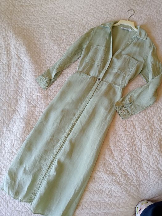 Сукня льон Zara натуральна