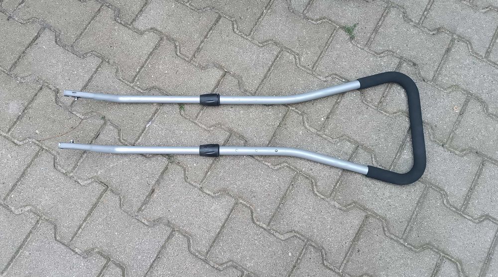 Rowerek dziecięcy Decathlon B'Twin 14" + kółka boczne + drążek pałąk na nauki jazdy