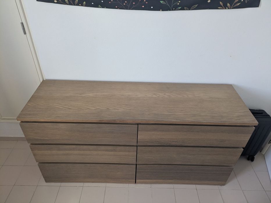 Cómoda MALM 6 gavetas