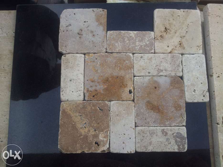 Revestimento em pedra travertino