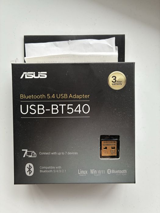 Bluetooth 5.4 адаптер ASUS USB-BT540 (Новий, гарантія)