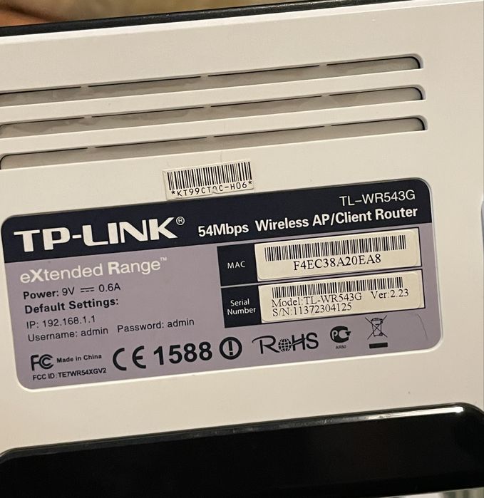 Router Wifi Tp-link TL-WR543G