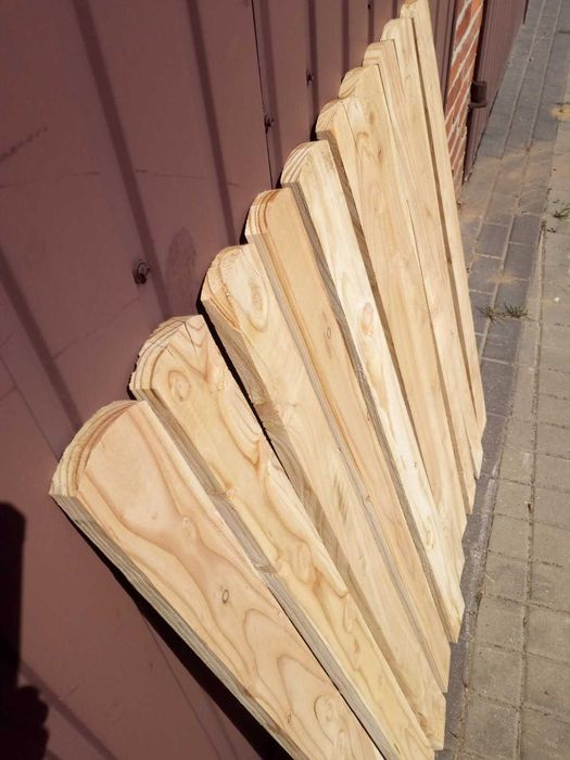 Sztachety olchowe modrzewiowe dembowe