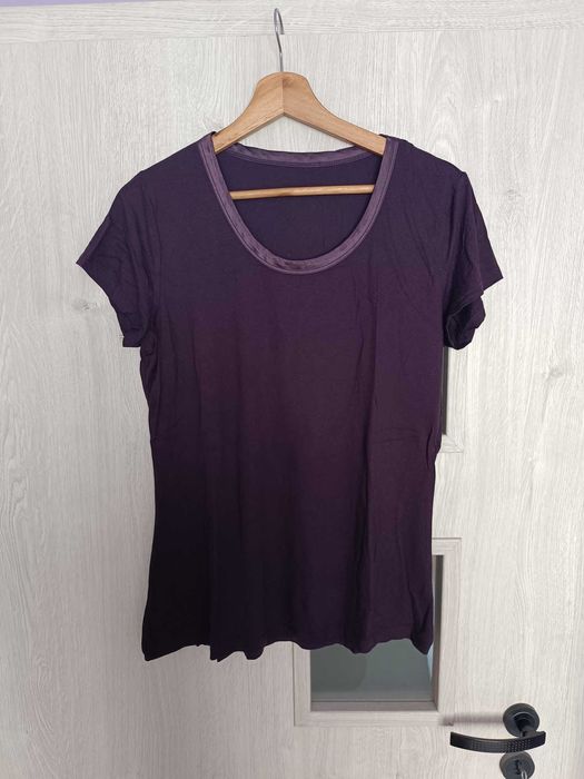 T-shirt koszulka damska krótki rękaw kolor fioletowy rozmiar XL