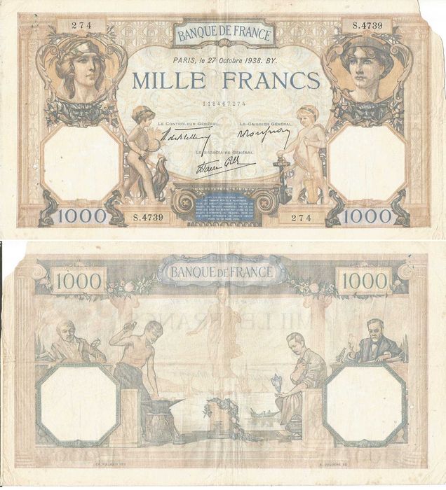 Notas Marroquinas e Francesas