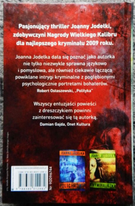 Jodełka Joanna - Kamyk, thriller, oprawa twarda