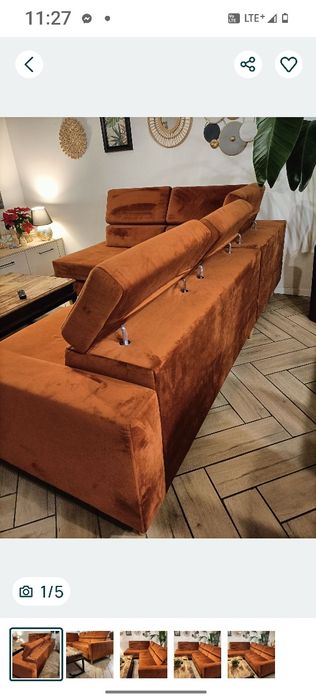 Narożnik .z funkcją spania