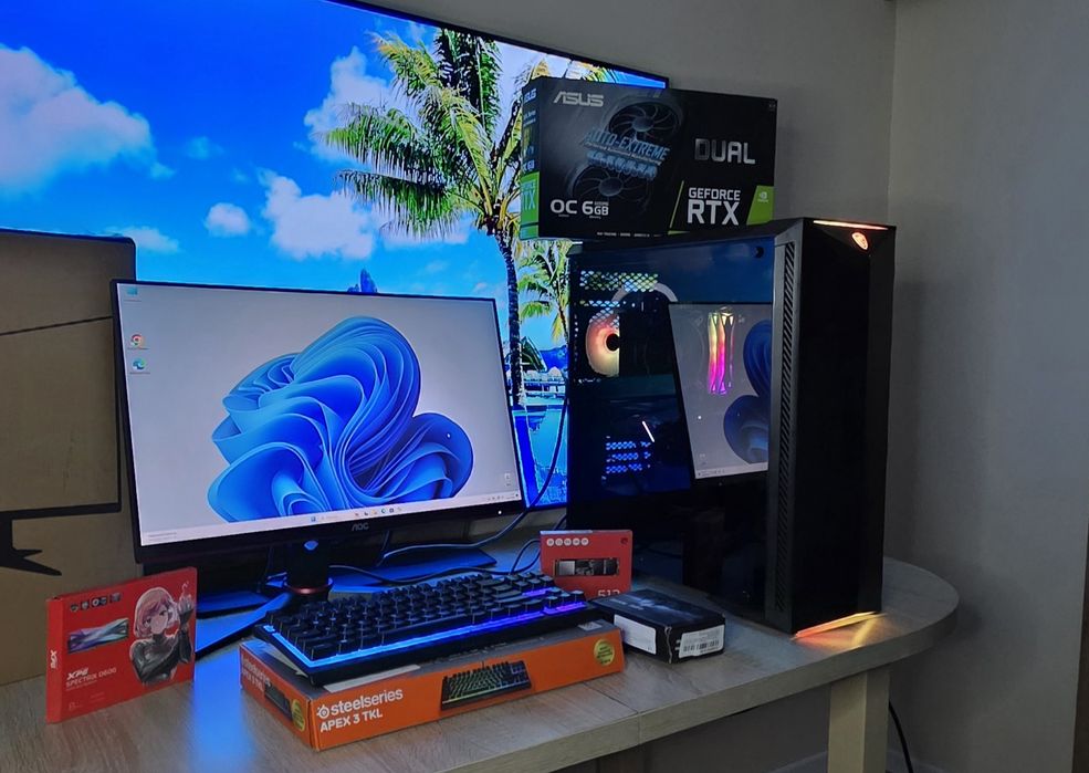 Caly Zestaw,R5,RTX2060,165hz, Nowy SSD m2 512gb