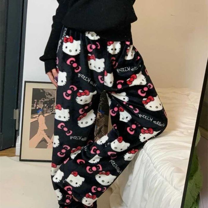 Штани хелов Кітті,y2k,трендові штани/піжама