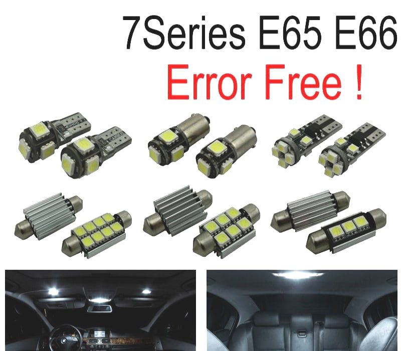 KIT COMPLETO 20 LAMPADAS LED INTERIOR BMW SERIE 7 E65 E66 745LI 750LI 760LI 745I 750I 02-08
