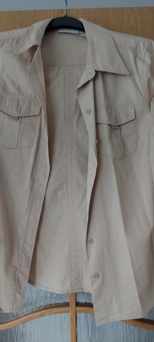 Koszula Koszulka damska beżowa