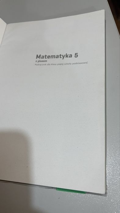 nowy Podręcznik matematyka z plusem klasa 5 gwo