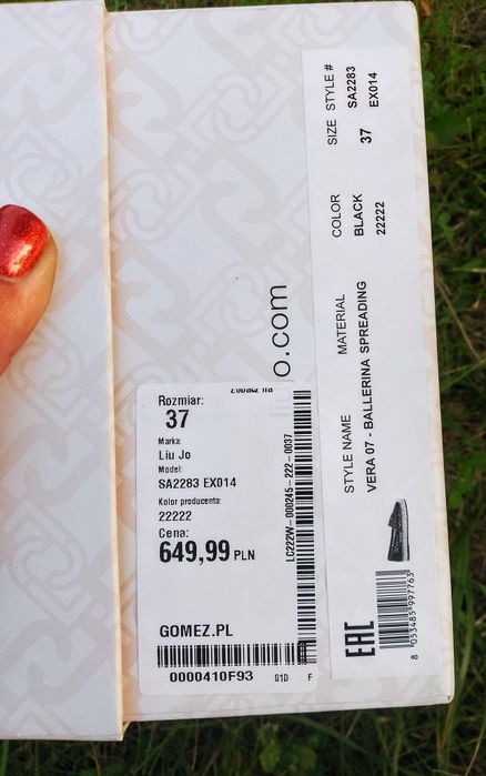Espadryle damskie skórzane Liu Jo, nowe,r.37