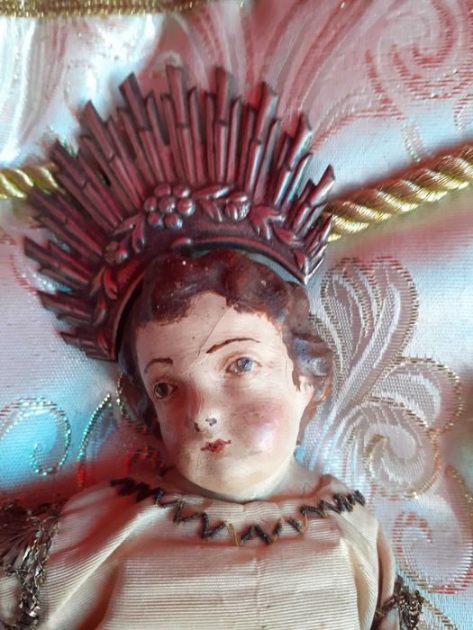 Arte Sacra Menino Jesus em terracota