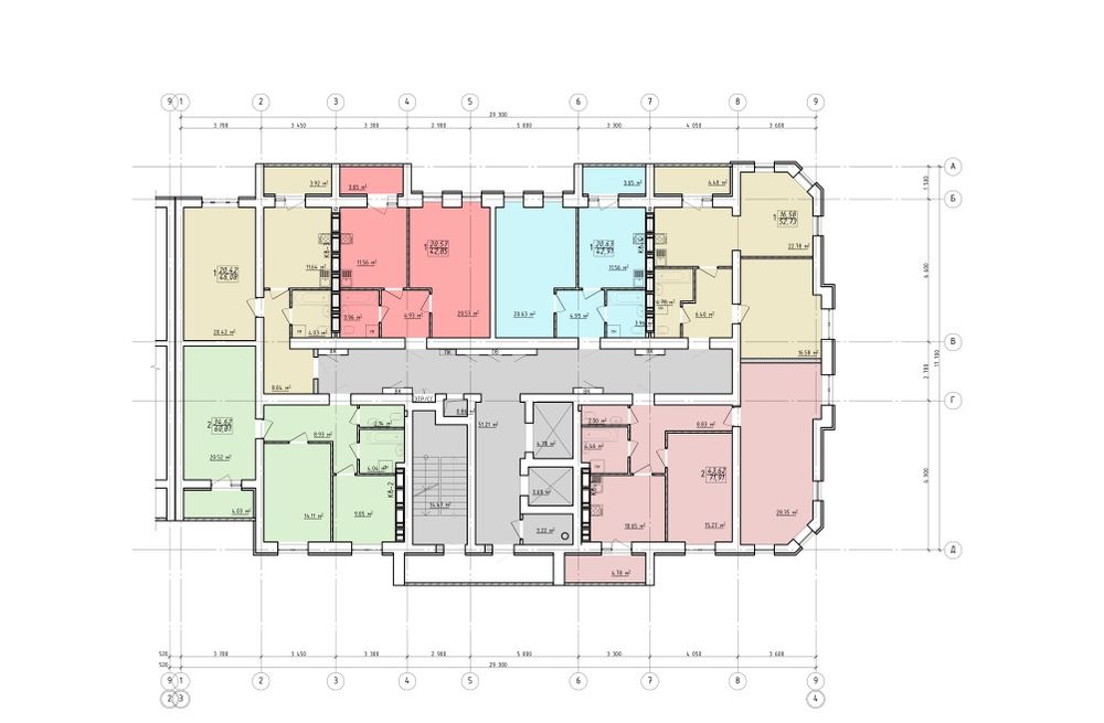 ЖК Левада-Лучшая планировка и цена за 1-ком 42м2 ДОКУМЕНТЫ! ВАРИАНТЫ!