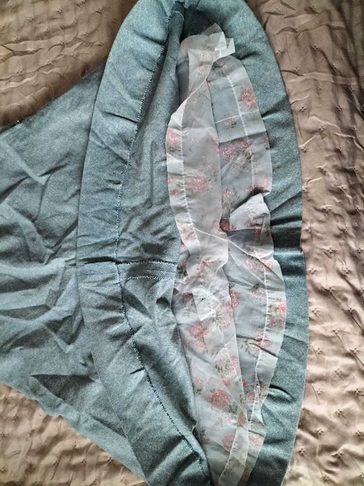 Błękitna spódnica HandMade