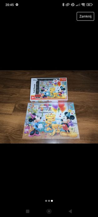 Puzzle myszka Mickey urodziny 30