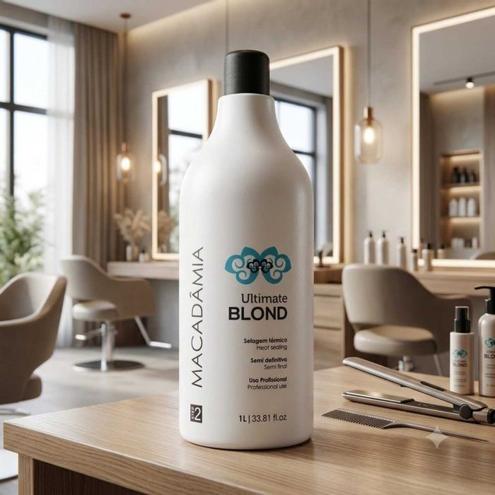 Keratyna 1L Felps Macadamia Ultimate Blond Keratinowe prostowanie