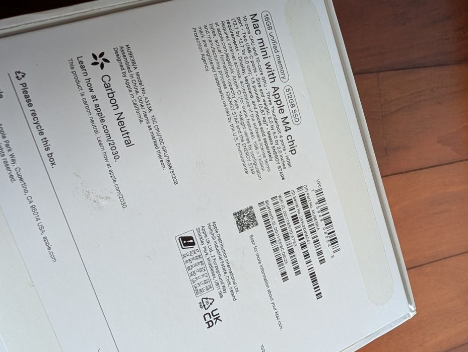 Apple Mac Mini M4 512Gb