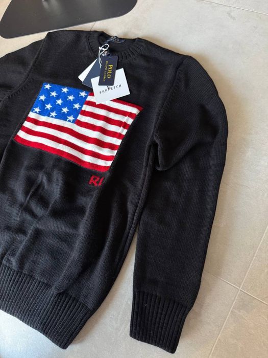 Светр Polo Ralph Lauren чорний чоловічий светр поло ральф лаурен