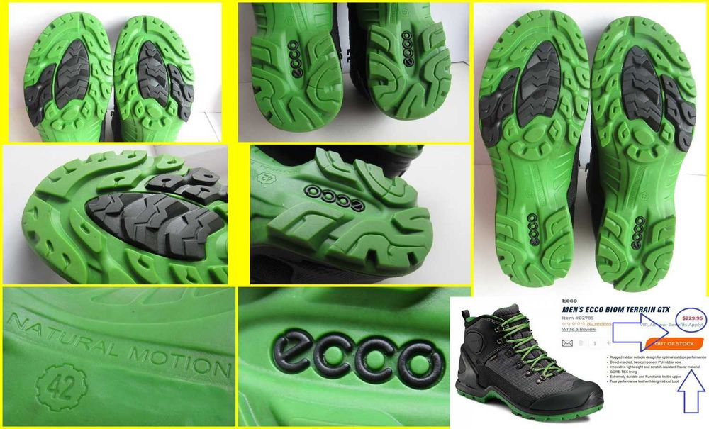 Ботинки мембранные Ecco Biom Terrain Akka Mid Lite GTX р. 42 (27,5см)