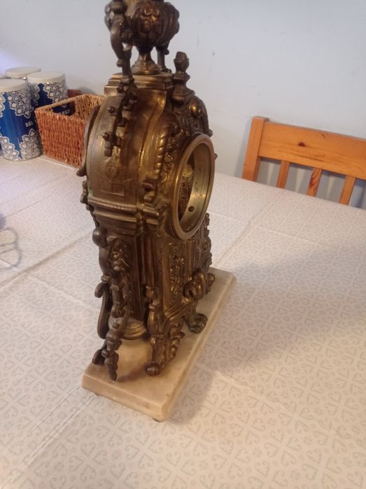 Zegar mosiężny obudowa stara