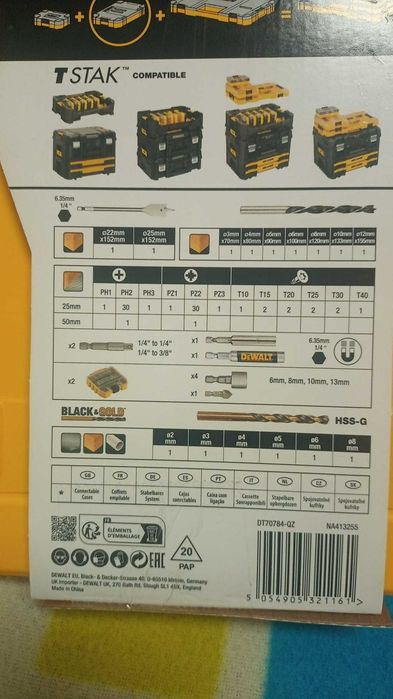 Kit de ferramentas e chaves para furadeira / Aparafusadeira
