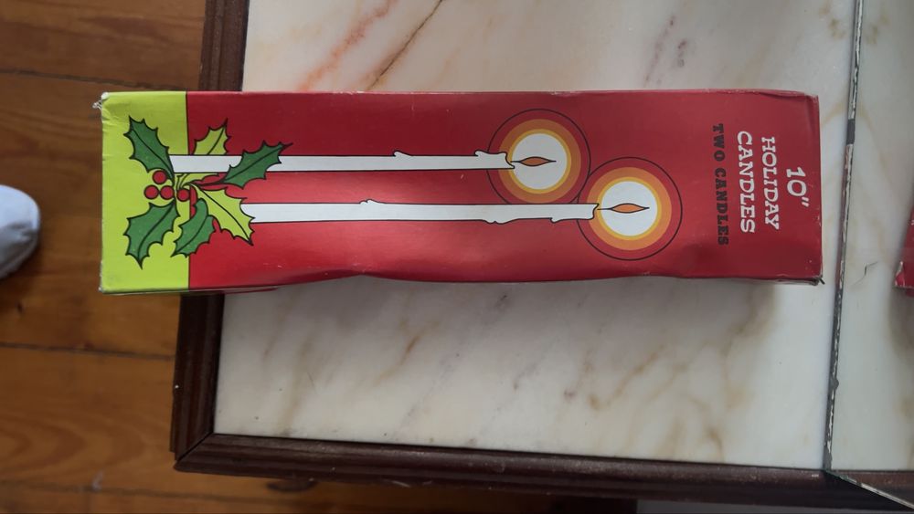 2 conjuntos de velas de Natal