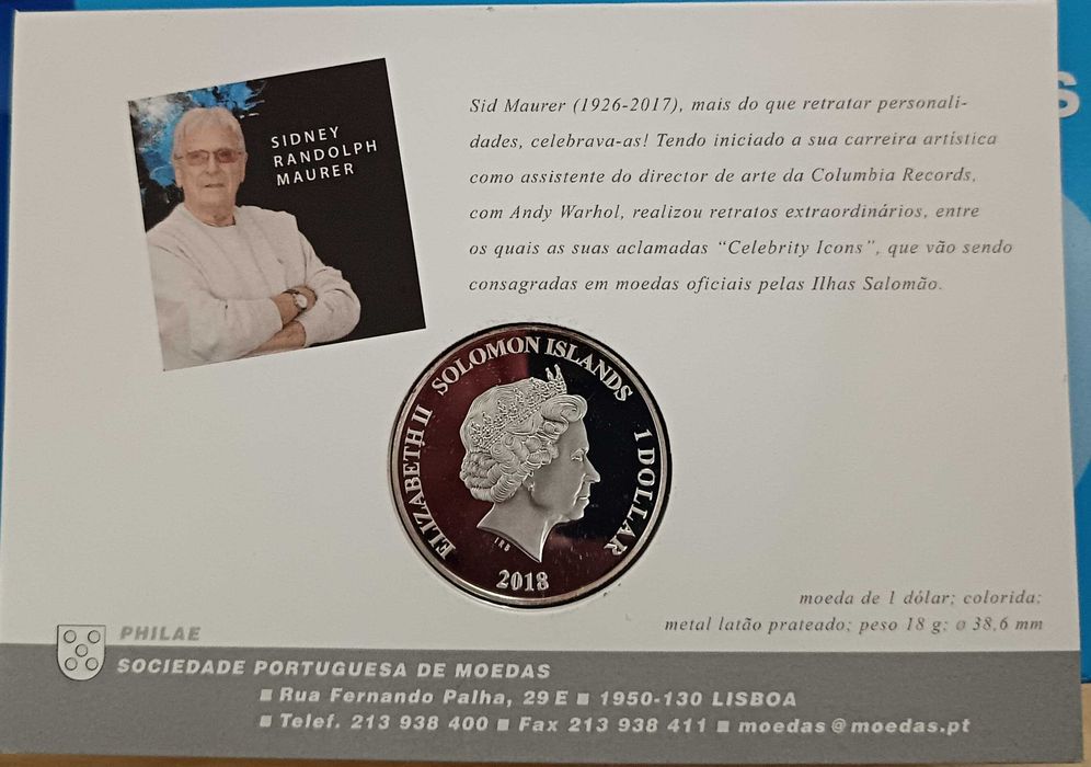 Moeda _ CR7 _ 1 Dólar Coleções Philae