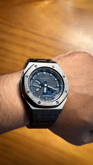 Casio G-Shock Mod Royal Oak Black Stainless Steel
