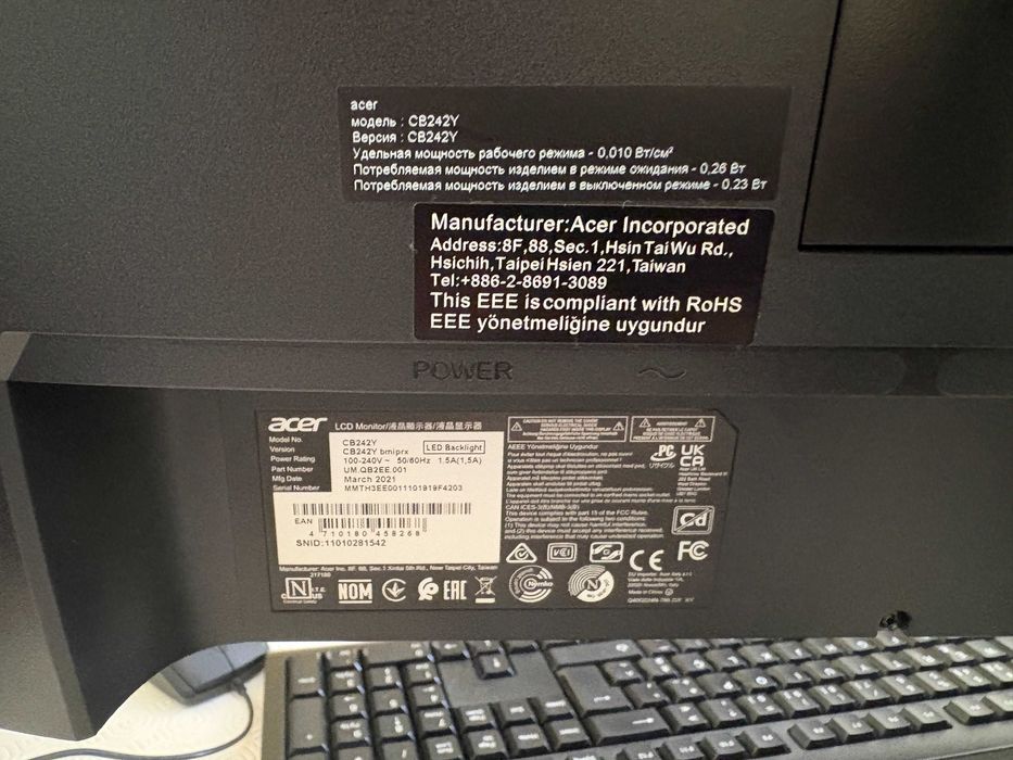 Monitor ACER CB242Y