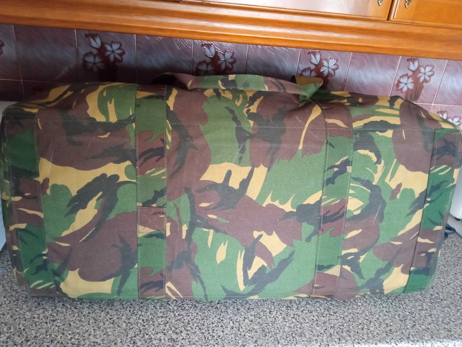 Saco de transporte camuflado KL DPM Woodland Exército Holandês militar
